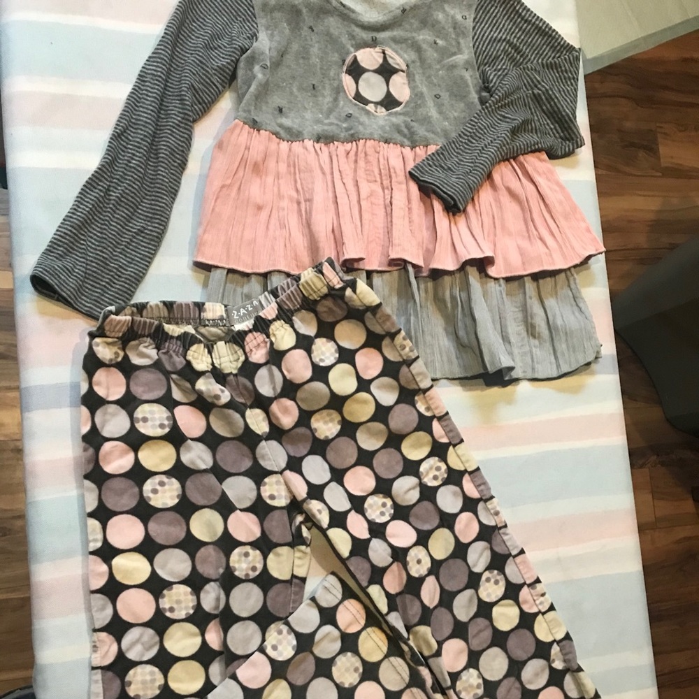 Zaza couture  girls size 7 outfit